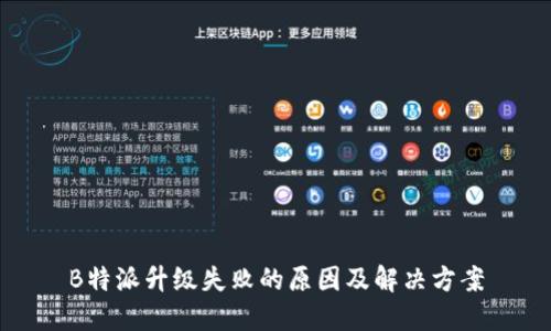 B特派升级失败的原因及解决方案