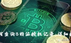 如何查询B特派授权记录：