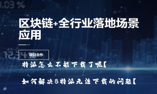 特派怎么不能下载了呢？

如何解决B特派无法下载的问题？