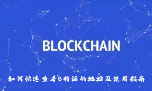如何快速查看B特派的地址及使用指南