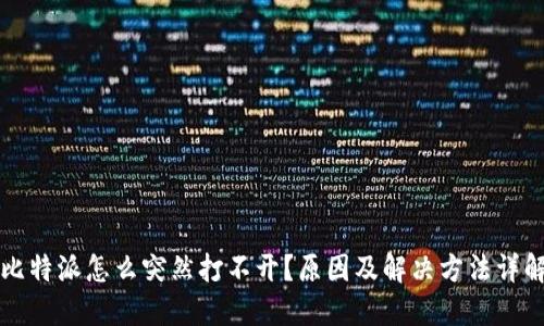 比特派怎么突然打不开？原因及解决方法详解