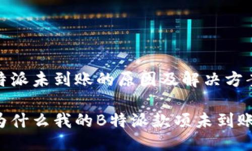 特派未到账的原因及解决方案

为什么我的B特派款项未到账？