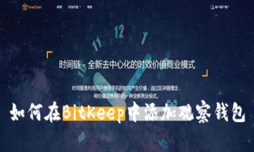 如何在BitKeep中添加观察钱包