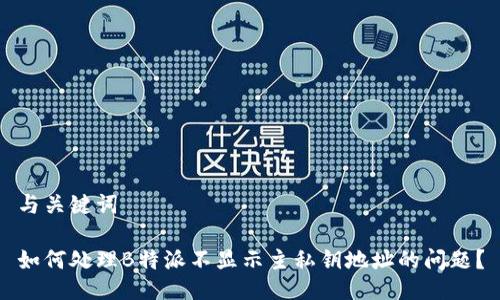 与关键词

如何处理B特派不显示主私钥地址的问题？